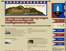Tablet Screenshot of kamennaveza.sk